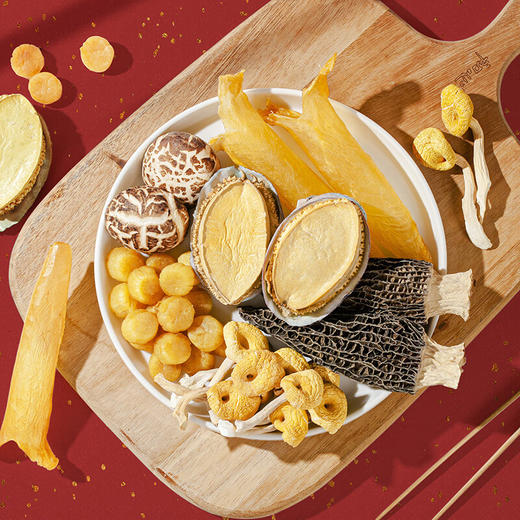 【礼盒】神农金康 黄花鱼胶鲍鱼元贝六拼组合470g 新中式滋补礼 原生态真滋补 喝护家人健康 商品图9