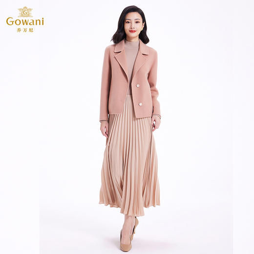 乔万尼秋冬时尚西装领短款大衣EF4B143 商品图3