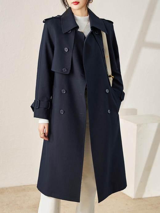 气质干练百搭不挑人，宽松收腰风衣外套WLZD-2320804 商品图2