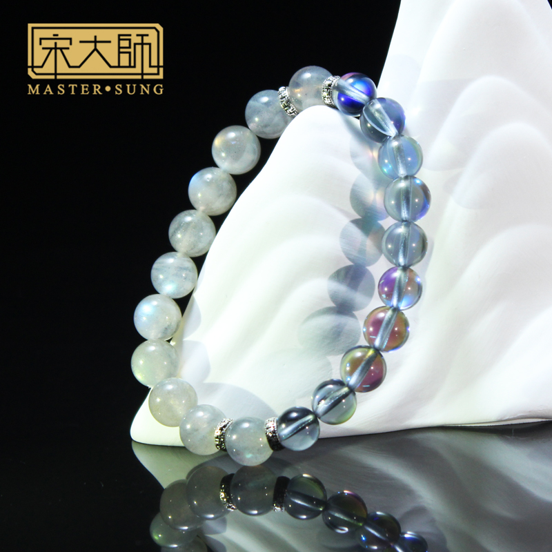 宋韶光新款 福袋 中国结 小象 藏文银曜石水晶系列手链饰物