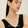 Onchic波浪纹项链女轻奢小众设计感锁骨链素链叠戴蛇骨链日常百搭 商品缩略图1