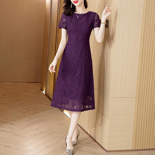 AHM-mmjp8511法式性感蕾丝镂空连衣裙气质穿搭减龄长裙 商品图2