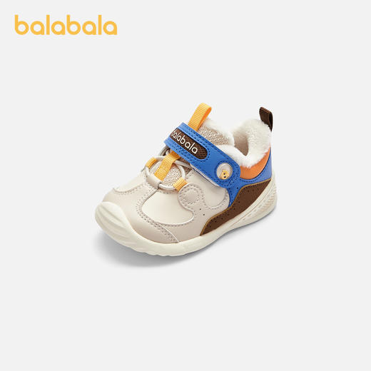 巴拉巴拉宝宝学步鞋婴儿鞋子男女童鞋秋冬机能鞋新款加绒轻便 商品图0
