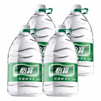 怡宝 饮用水 纯净水4.5L*4桶装水 整箱装 商品图4