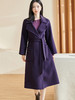 剩L 米思阳冬季新款简约高端100%羊毛双面呢毛呢大衣长款外套女厚1227 商品缩略图4