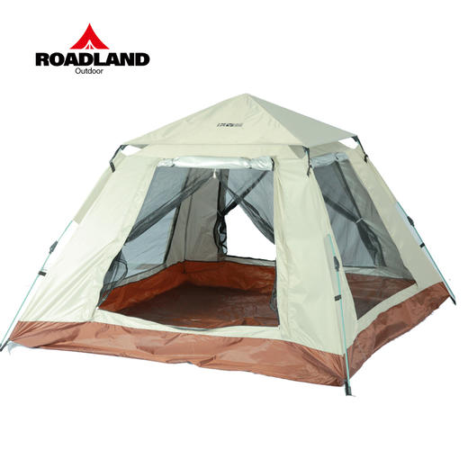 洛得兰德全自动速开4人帐篷LD-ZP103米白色 商品图3