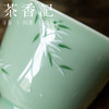 茶香记 南山夏 竹叶青小盖碗 陶瓷 豆青釉 古法制瓷 温润端雅 商品缩略图2