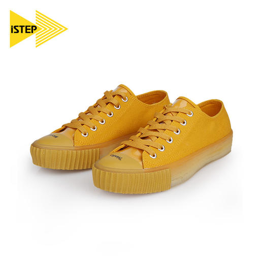 【2026新春专享】iSTEP女士低帮帆布鞋小众设计感休闲鞋印花果冻底女鞋（瑕疵品不退不换） 商品图2