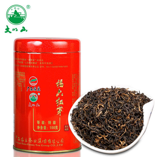 上林县大明山福六红芽红茶100g/罐 商品图0