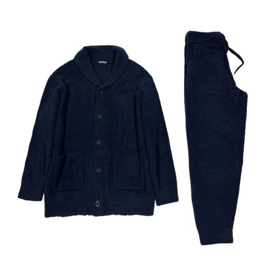 【半边绒】SCHIESSER德国舒雅半边绒“绒中新贵”男装翻领开衫家居套装39/21789H 商品图1