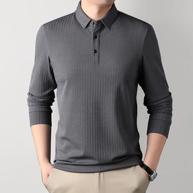 【新款DDA】大依优型大码长袖Polo衫翻领加肥加大肥佬休闲商务宽松透气上衣秋装