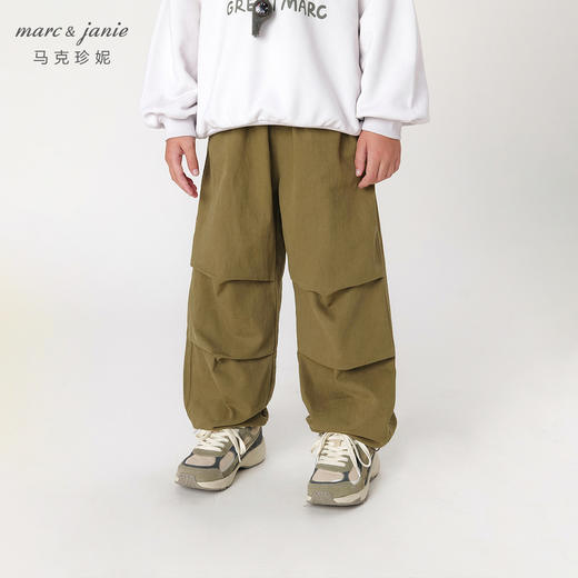 马克珍妮秋装新款 男女童户外风降落伞裤 儿童束脚休闲裤231687 商品图0
