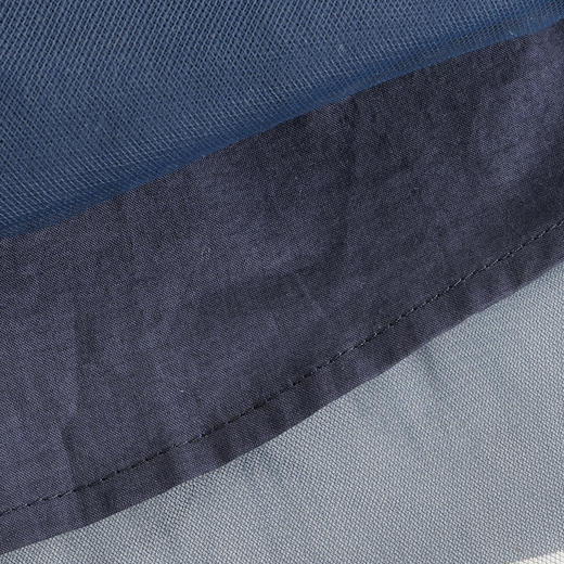 【马克珍妮 芦芙】秋装新款 女童条纹弹力网纱拼接连衣裙231707 商品图4