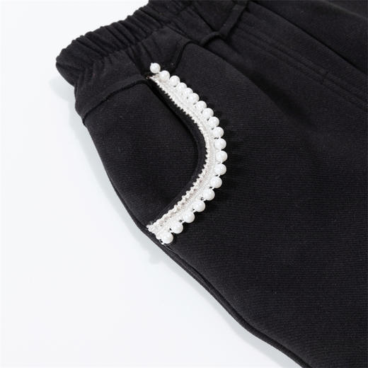 贝贝怡童装秋冬新款女童加绒保暖弹力裤束脚裤长裤宝宝休闲运动裤ZB3CK008
 商品图4