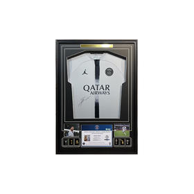 收藏系列 梅西 巴黎圣日耳曼正面 亲笔签名球衣 ICONS