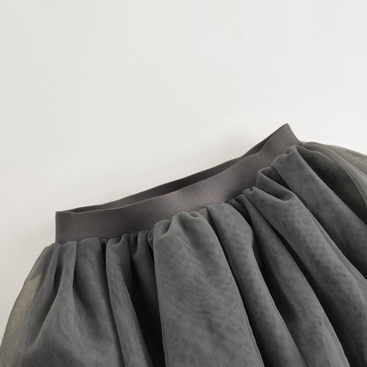 【马克珍妮 芦芙】秋装新款 双层网纱假两件加绒花苞裤裙232002 商品图2