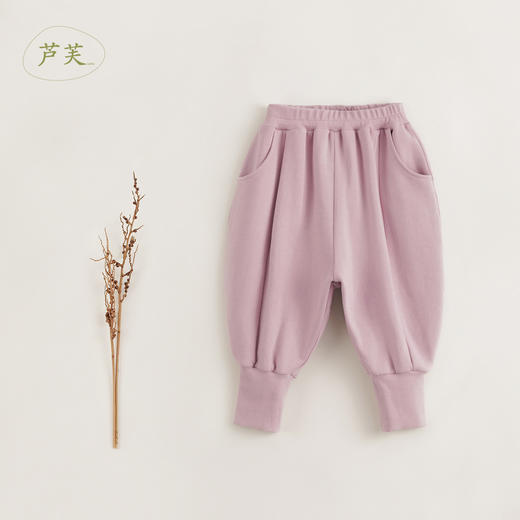 【马克珍妮 芦芙】秋冬新款 女童纯棉挺括分割线宽松泡泡裤231908 商品图1