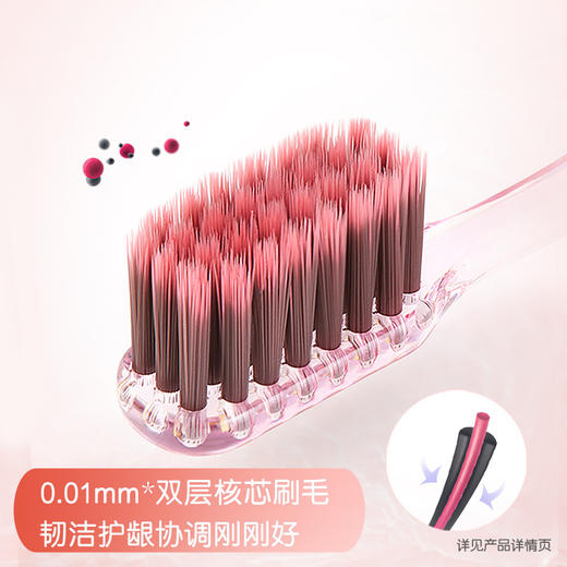 【品牌直发】好来（原黑人）牙刷火山炭洁两支装T51V备长炭软毛去牙渍小巧刷头-批发 商品图3