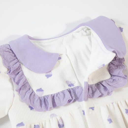 贝贝怡婴儿连体衣春秋款初生哈衣爬服新生儿衣服女宝宝可爱秋装ZB3CL004 商品图5