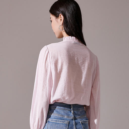 芳外【法式系带衬衫】23秋款灯笼袖显白女式衬衫 商品图7