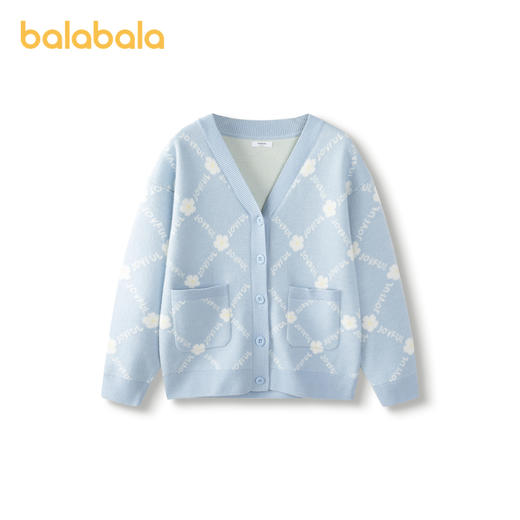 巴拉巴拉童装女童毛衣新款秋冬儿童毛衫保暖开衫小童中大童潮 商品图4