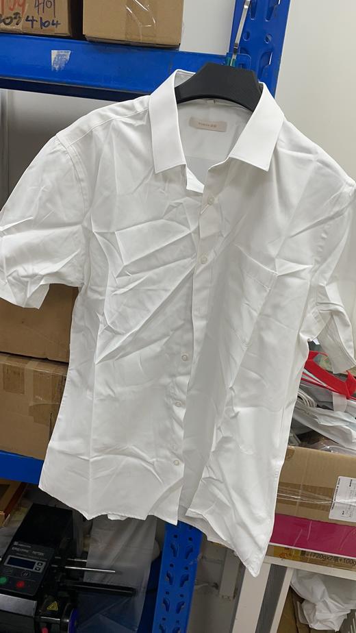 1E820790142 罗蒙ROMON 【林志颖同款】男士衬衫纯色舒适商务时尚休闲吸湿透气衬衫男 商品图4