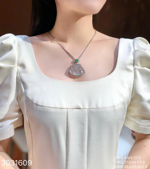3031609，玻璃佛公吊坠。具体价格微信咨询 商品图4