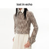[捡漏价]lost in echo秋季设计师品牌时尚马海毛保暖修身圆领镂空短款毛衣 商品缩略图2