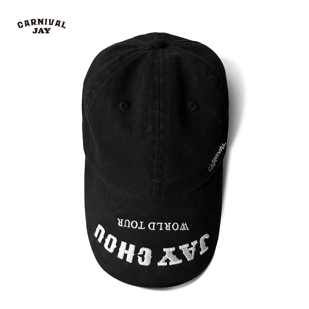 周杰伦嘉年华重工刺绣棒球帽