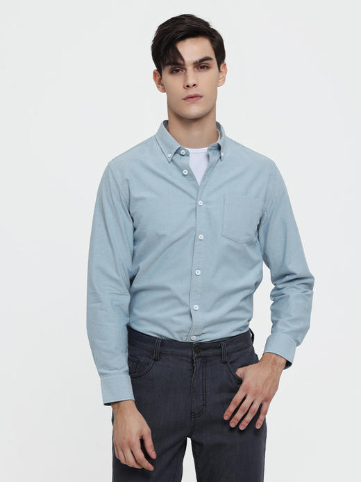 callisto多色可选全棉细腻柔软衬衫长袖 FSSTL300X 商品图8