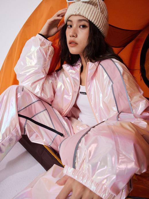 【五折清仓】YetiSnow 雪怪出没 小众滑雪服套装防水加棉防风粉色炫彩男女同款 Y0090 商品图2