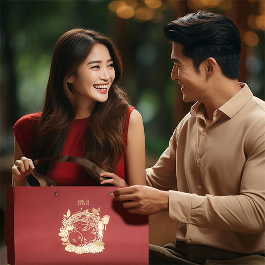 朱炳仁·铜 月见喜乐 中秋茶礼 纯手工錾刻金桂 商品图7