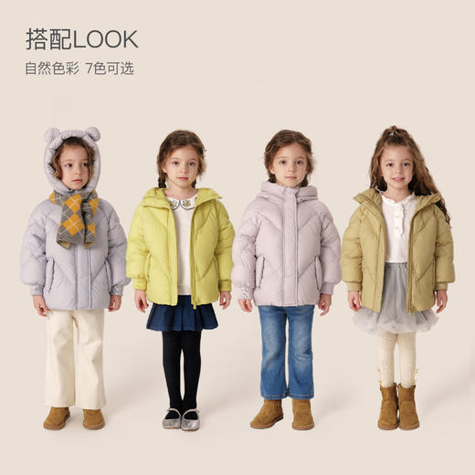 【马克珍妮 芦芙】三防超轻加厚小熊耳朵保暖羽绒服 231208 商品图1