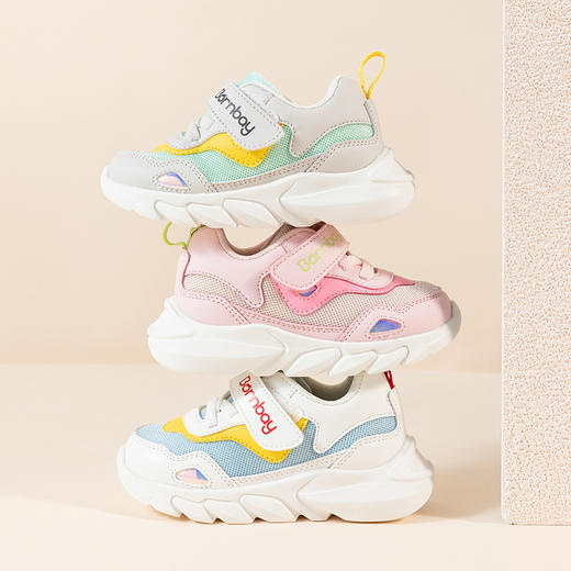 贝贝怡透气舒适防滑软底儿童鞋春秋男女童婴幼运动鞋宝宝鞋机能鞋233X498 商品图2