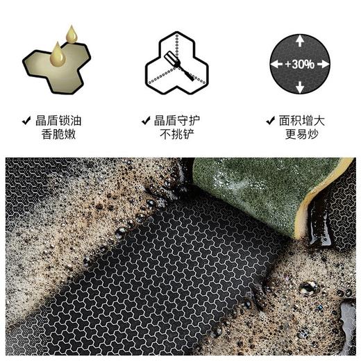 WMF AWF 炒锅不锈钢蜂窝炒菜锅30CM 电磁炉燃气通用 炒锅蜂窝晶盾升级(配玻璃盖) 商品图2