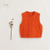 【马克珍妮 芦芙】秋装新款 女童复古提花绵羊毛针织马甲231919 商品缩略图2