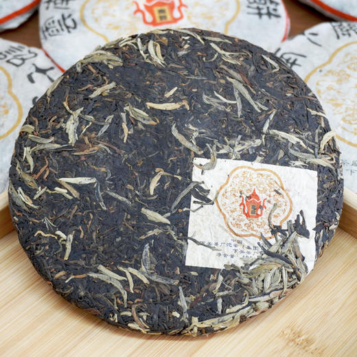 2005年下关南诏圆茶七子饼普洱老生茶 高品质老下关经典大白毫撒面 一片400克干仓真品 商品图6