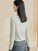 米思阳2026春季新款经典百搭条纹针织衫修身v领纽扣长袖外套2942 商品缩略图2