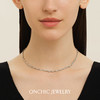 Onchic波浪纹项链女轻奢小众设计感锁骨链素链叠戴蛇骨链日常百搭 商品缩略图4