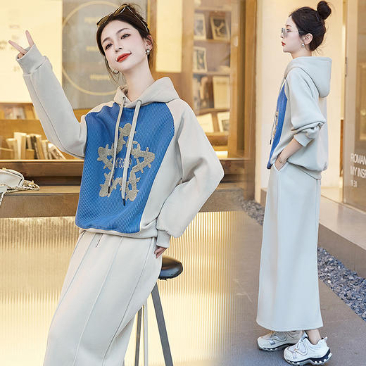 休闲时尚洋气减龄，气质百搭裙子两件套HRYZ6311-1 商品图3