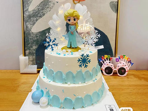 爱莎公主-双层蛋糕 商品图0