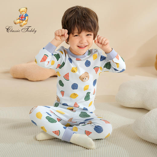 【精典泰迪】【90-140】男童秋冬款保暖内衣秋衣秋裤套装 商品图1