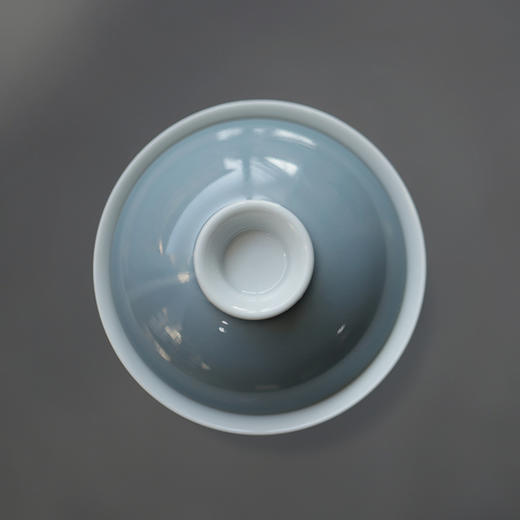 景德镇 忘言/知鱼在川茶碗 手绘盖碗带盖泡茶茶盏茶碗手绘陶瓷茶具 商品图4
