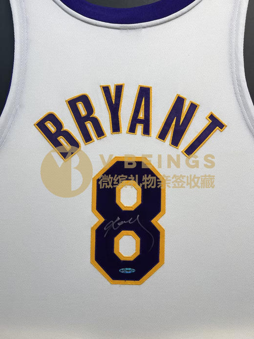 收藏系列 科比 湖人队8号白色 亲笔签名球衣 商品图2