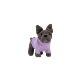 Jellycat 紫色毛线衫法国斗牛犬