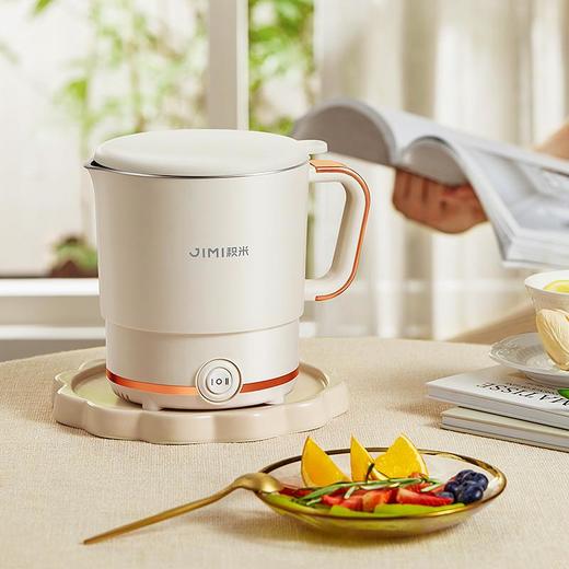 积米折叠电热水壶便携式不锈钢电热水杯全自动迷你小型旅行烧水壶 商品图1