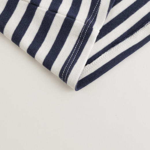 【马克珍妮 芦芙】秋冬新款 条纹花边立领柔软T恤打底衫 231706 商品图4