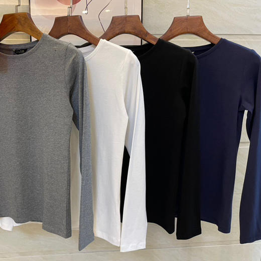 【必败榜——实用榜第一】常年有售 可儿常年穿着 意大利品牌 经典款 4色素T MD长袖 基础款 不挑色 打底外穿都好穿 商品图1