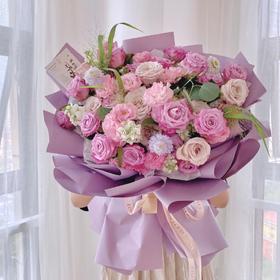 流光-粉紫色系混搭花束