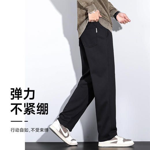特大码【DQ】350斤大依优型大码男装宽松弹力休闲直筒运动裤加肥加大长裤胖子卫裤 商品图2